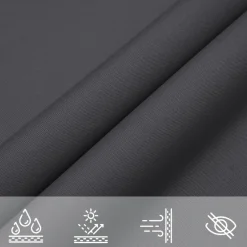 vidaXL Zonnescherm vierkant 3,6x3,6 m oxford stof antracietkleurig