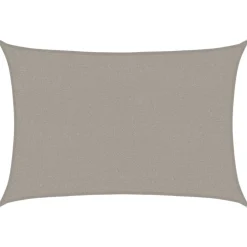 vidaXL Zonnezeil 160 g/m² rechthoekig 2x2,5 m HDPE lichtgrijs