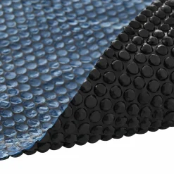 vidaXL Zonne zwembadoverkapping extra zwaar Ø 210 cm 400 μm Rond PE