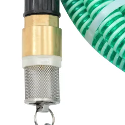 vidaXL Zuigslang met messing koppelingen 1,1'' 3 m PVC groen