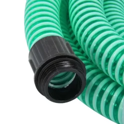vidaXL Zuigslang met messing koppelingen 1,1'' 3 m PVC groen