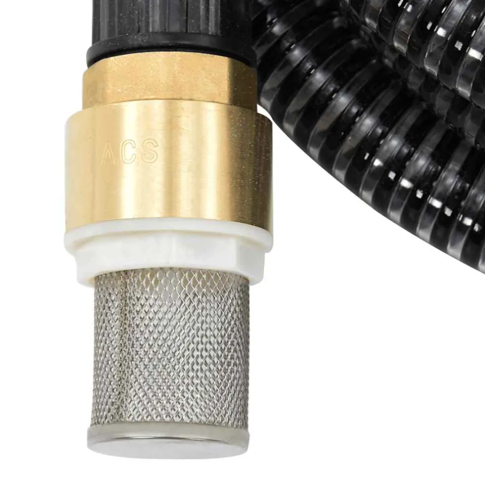 vidaXL Zuigslang met messing koppelingen 3 m 25 mm groen
