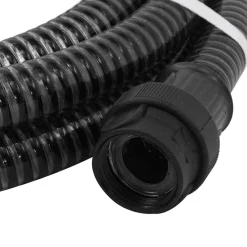 vidaXL Zuigslang met PVC koppelingen 1,1'' 4 m PVC zwart