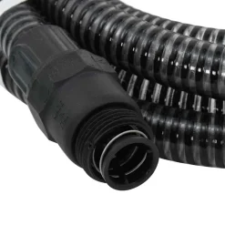 vidaXL Zuigslang met PVC koppelingen 1,1'' 4 m PVC zwart