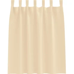 vidaXL Zwart-out Gordijnen met Ringen 2 st Crèmekleurig 140 x 140 cm