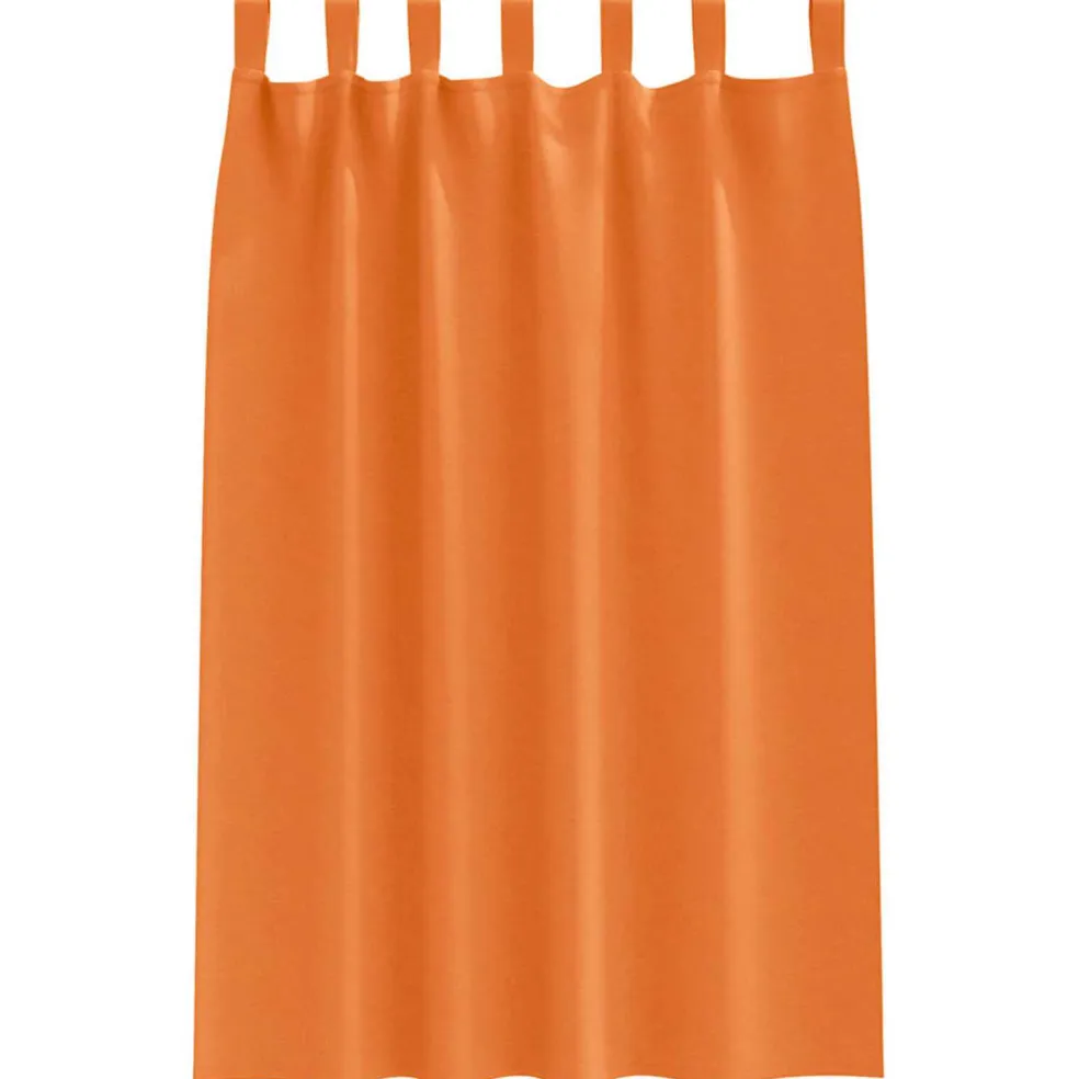 vidaXL Zwart-out Gordijnen met Ringen 2 st Feloranje 175 x 140 cm
