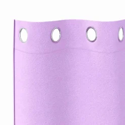 vidaXL Zwart-out Gordijnen met Ringen 2 st Paars 140 x 140 cm