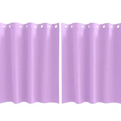 vidaXL Zwart-out Gordijnen met Ringen 2 st Paars 140 x 140 cm