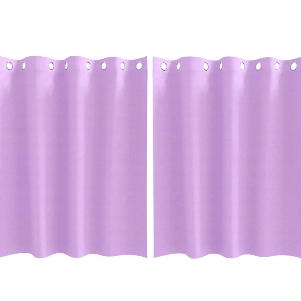 vidaXL Zwart-out Gordijnen met Ringen 2 st Paars 140 x 140 cm