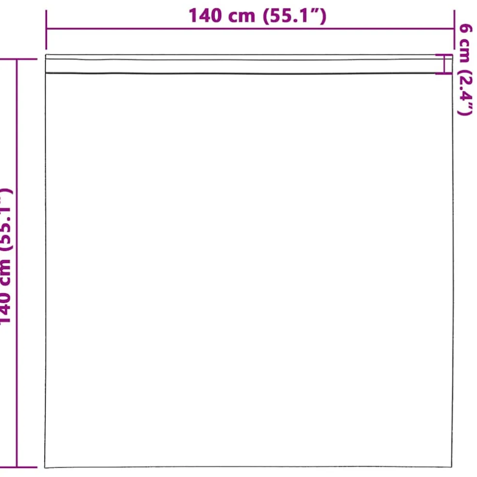 vidaXL Zwart-out Gordijnen met Ringen 2 st Crèmekleurig 140 x 140 cm
