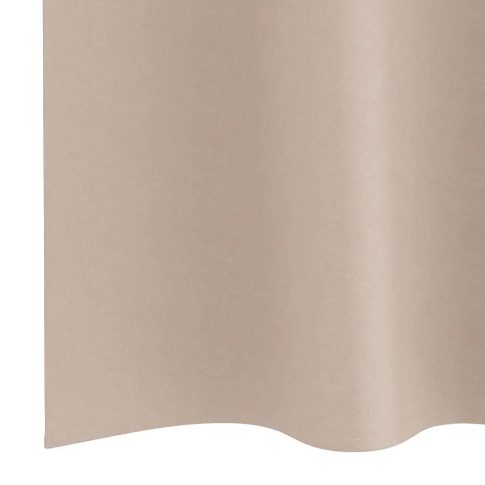 vidaXL Zwart-out Gordijnen met Ringen 2 st Taupe 225 x 140 cm