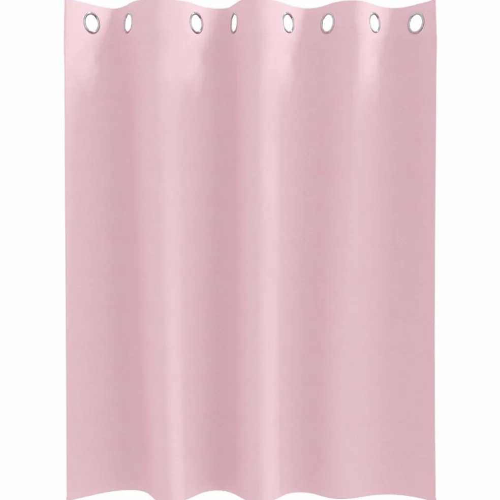 vidaXL Zwart-out Gordijnen met Ringen 2 st Babyroze 140 x 140 cm