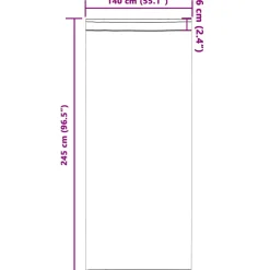 vidaXL Zwart-out Gordijnen met Ringen 2 st Lichtgrijs 245 x 140 cm