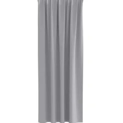 vidaXL Zwart-out Gordijnen met Ringen 2 st Lichtgrijs 245 x 140 cm