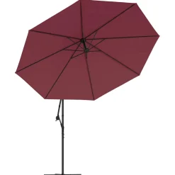 vidaXL Zweefparasol met aluminium paal 350 cm bordeauxrood