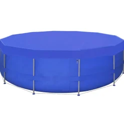 vidaXL Zwembadafdekking PE rond 460 cm 90 g/m²