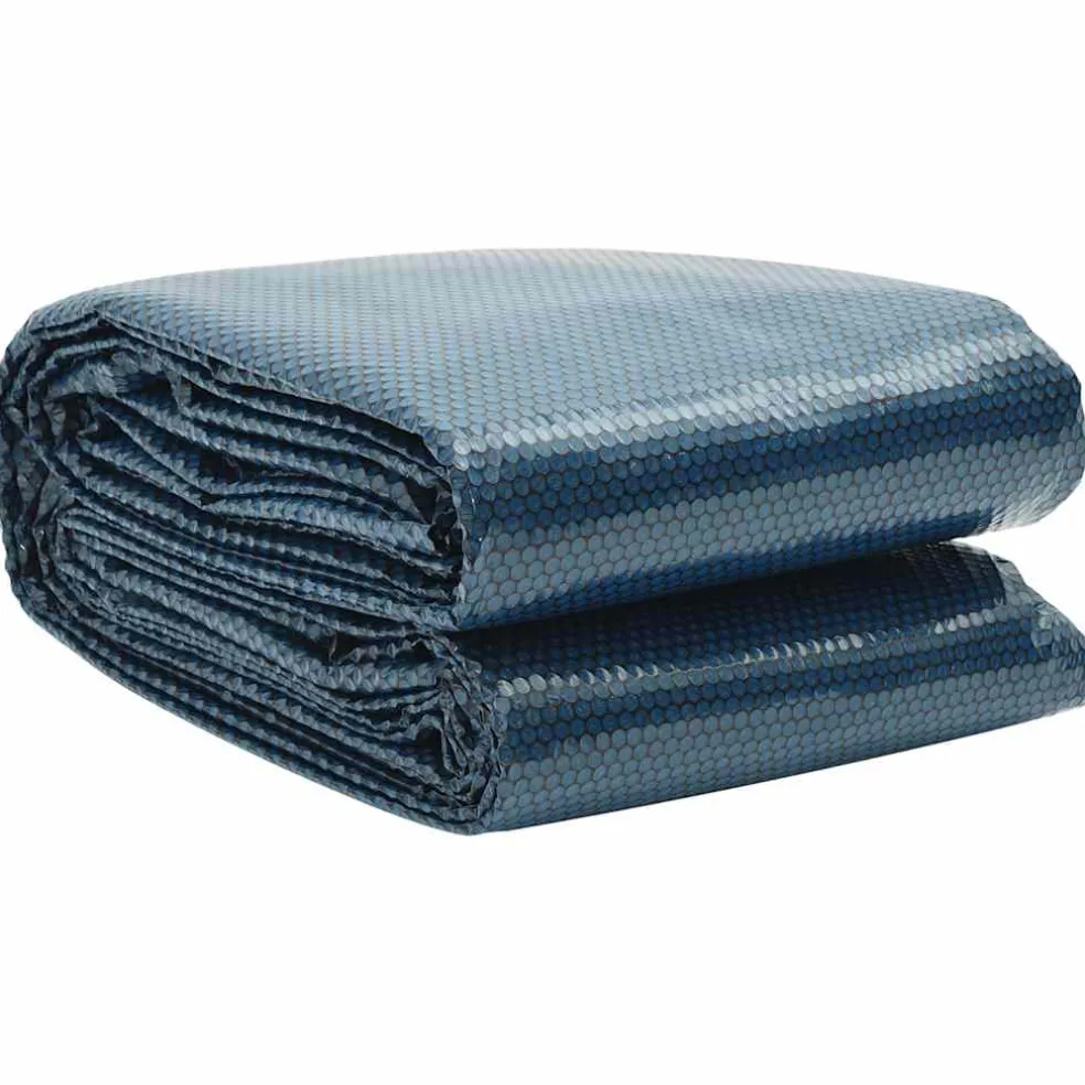 vidaXL Zwembadfolie solar drijvend 600x400 cm PE zwart en blauw