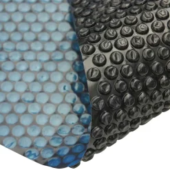 vidaXL Zwembadfolie solar drijvend 260x160 cm PE zwart en blauw