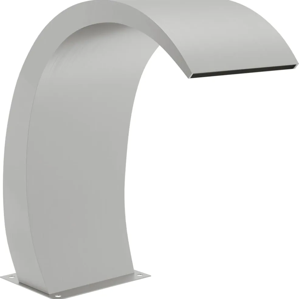vidaXL Zwembadfontein met LED's 22x60x70 cm roestvrij staal 304