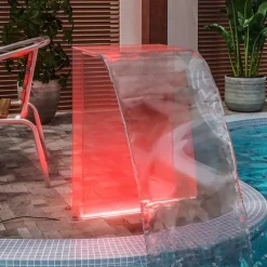 vidaXL Zwembadfontein met RGB LED's 51 cm acryl