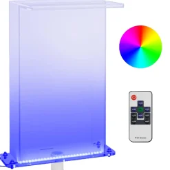 vidaXL Zwembadfontein met RGB LED's 51 cm acryl