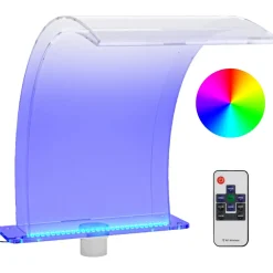 vidaXL Zwembadfontein met RGB LED's 50 cm acryl