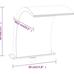 vidaXL Zwembadfontein met RGB LED's 50 cm acryl