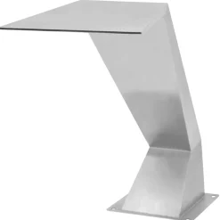 vidaXL Zwembadfontein 64x30x52 cm roestvrij staal zilverkleurig