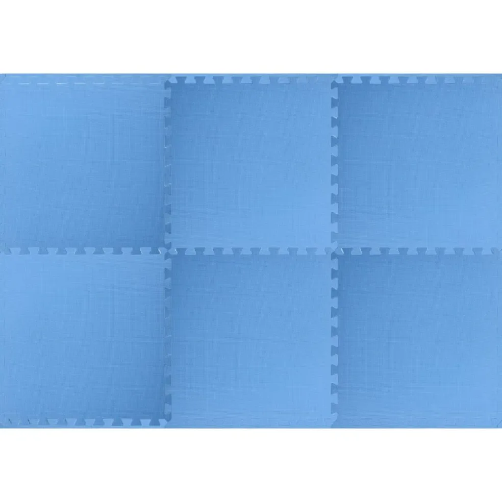 vidaXL Zwembad Grondmat 6 st Blauw 2,16 ㎡ EVA Schuim