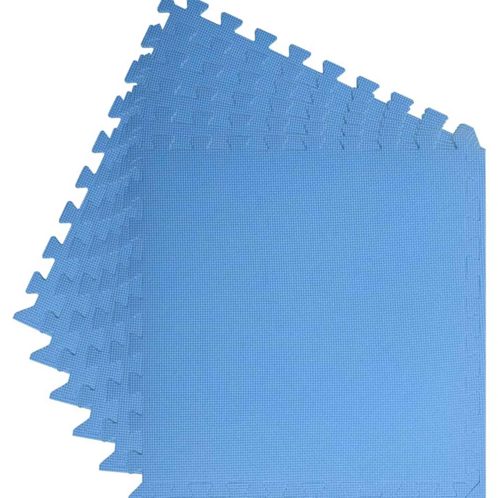 vidaXL Zwembad Grondmat 6 st Blauw 2,16 ㎡ EVA Schuim