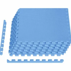vidaXL Zwembad Grondmat 6 st Blauw 2,16 m² EVA Schuim