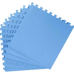 vidaXL Zwembad Grondmat 6 st Blauw 2,16 m² EVA Schuim
