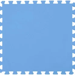 vidaXL Zwembad Grondmat 16 st Ø 235 cm Rond EVA Schuim Blauw