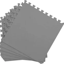vidaXL Zwembad Grondmat 12 st Grijs 4,32 m² EVA Schuim