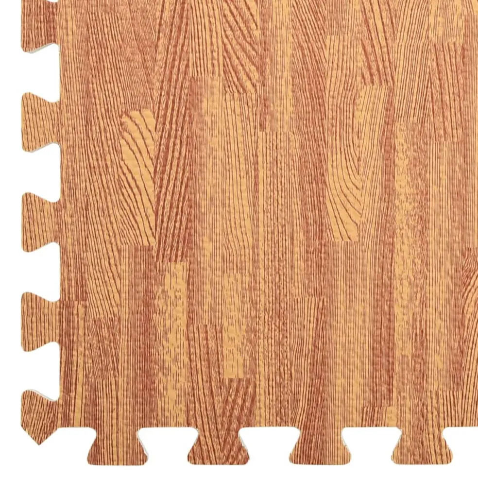 vidaXL Zwembad Grondmat 6 st Hout 4,32 ㎡ EVA Schuim