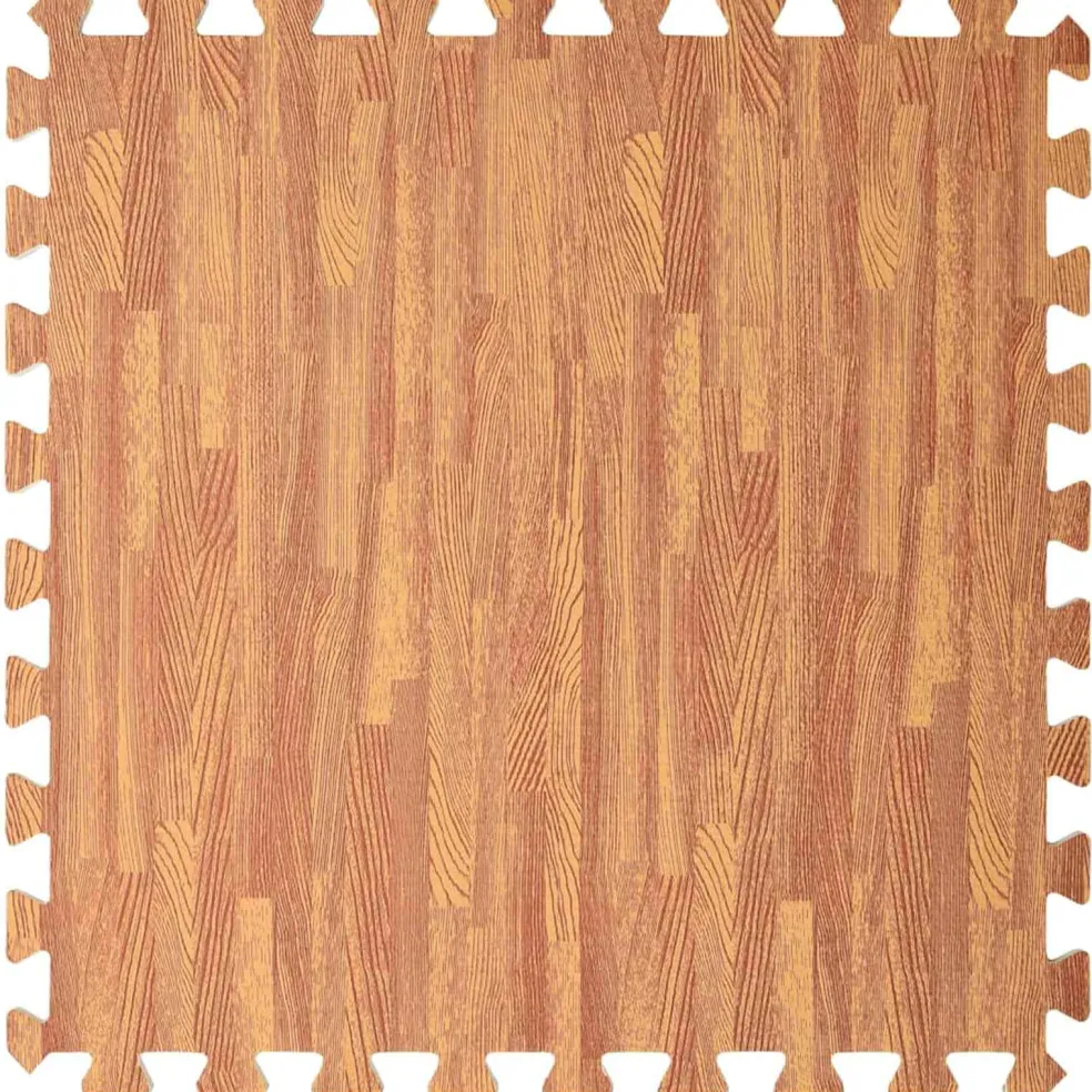 vidaXL Zwembad Grondmat 6 st Hout 4,32 ㎡ EVA Schuim