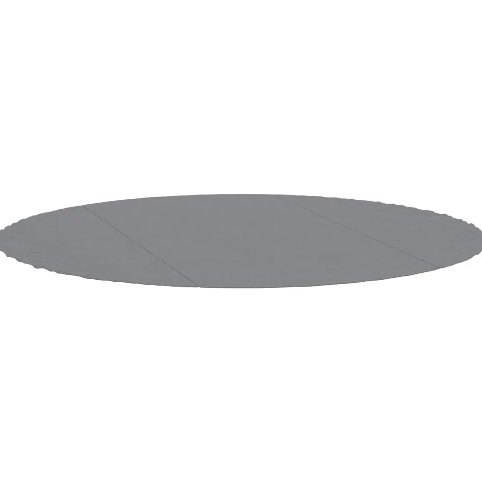 vidaXL Zwembad Grondzeil Ø 306 cm (2 mm) Niet-geweven Stof Lichtgrijs