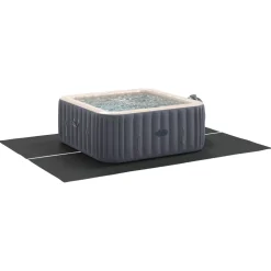 vidaXL Zwembad Grondzeil 300 x 220 x 0,1 cm Rechthoekig Zwart