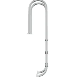 vidaXL Zwembadladder 54x38x158 cm 304 roestvrijstaal