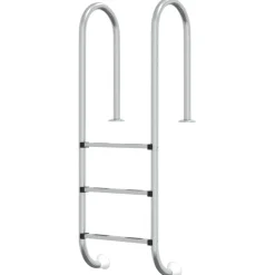vidaXL Zwembadladder 54x38x158 cm 304 roestvrijstaal