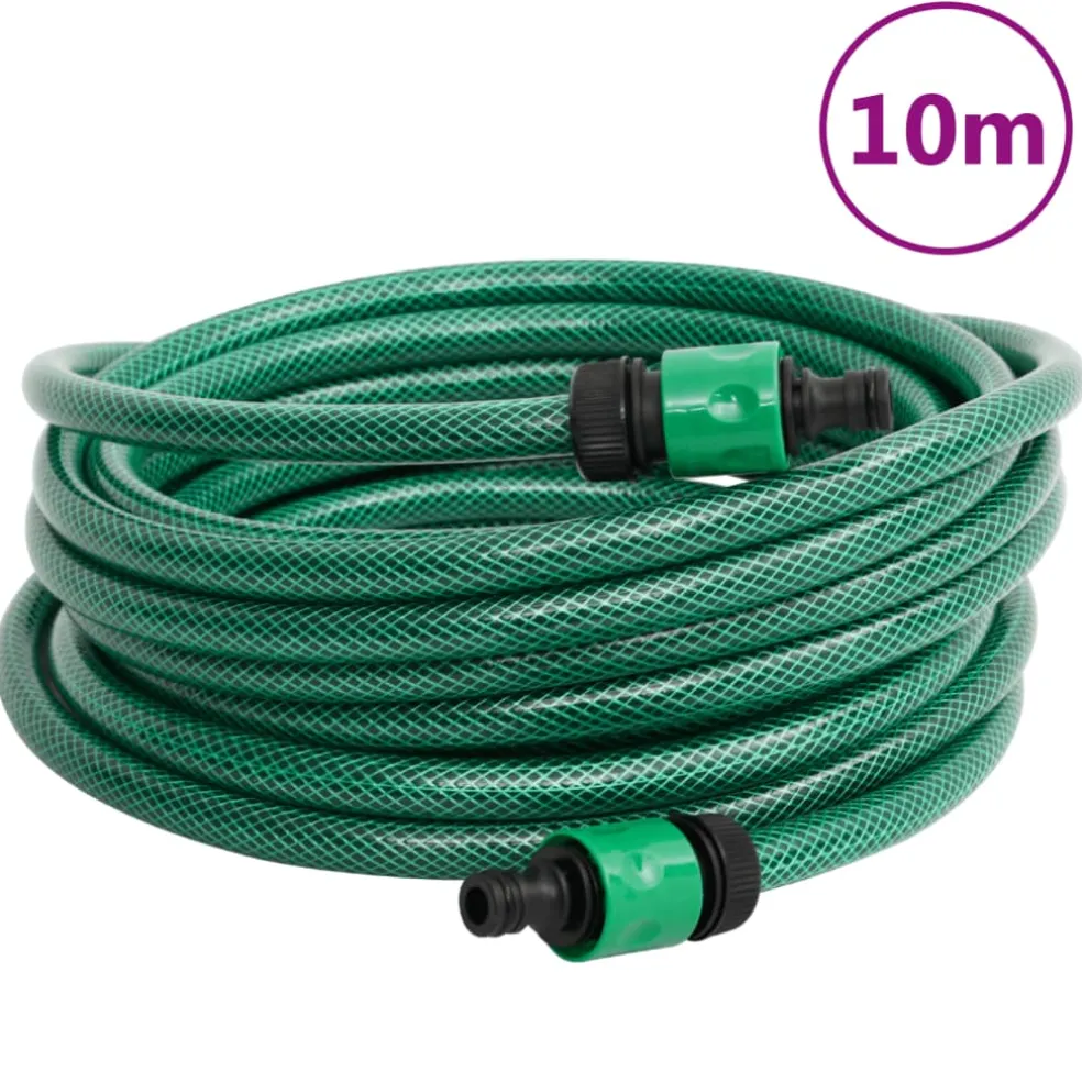 vidaXL Zwembadslang 10 m PVC groen