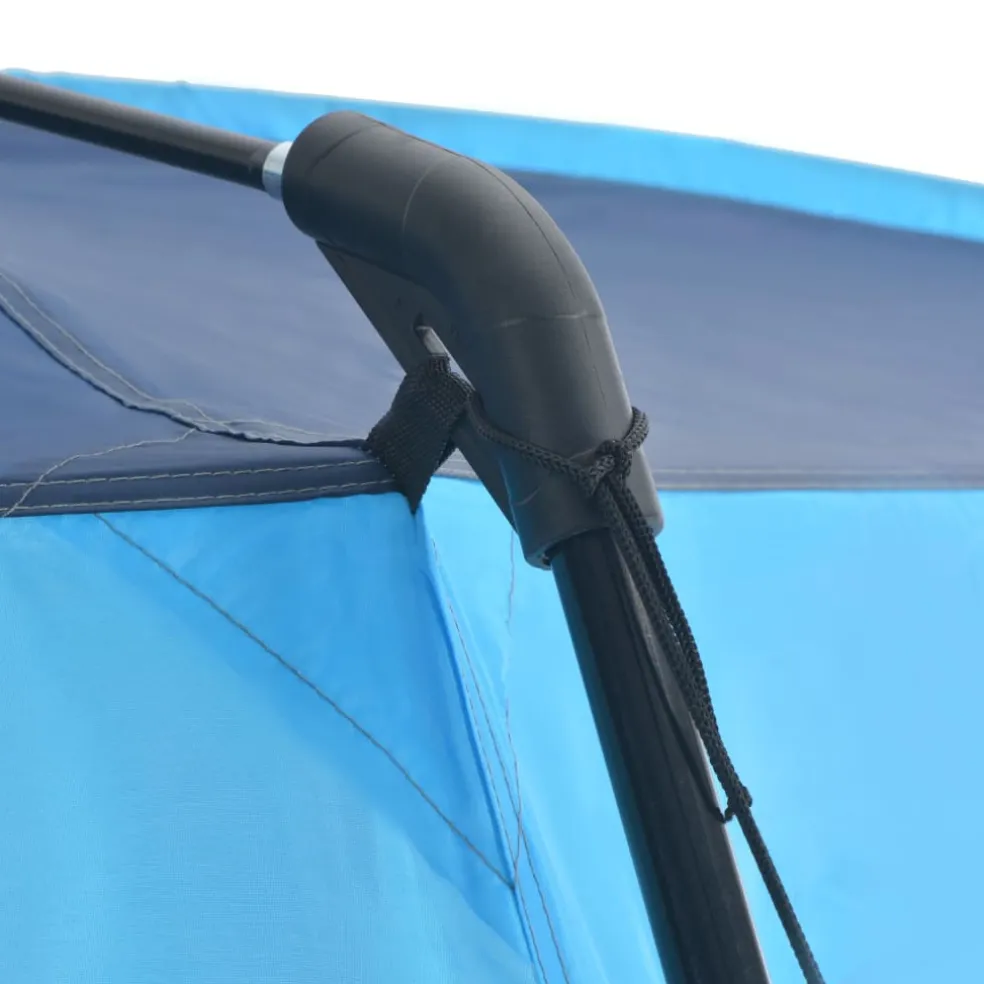 vidaXL Zwembadtent 500x433x250 cm stof blauw