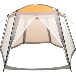 vidaXL Zwembadtent 500x433x250 cm stof geel