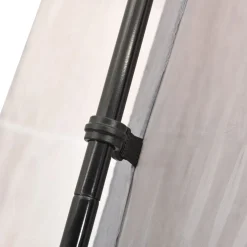 vidaXL Zwembadtent 500x433x250 cm stof grijs