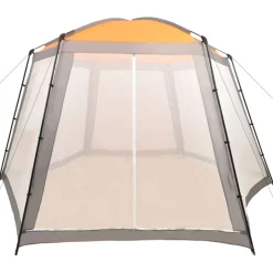 vidaXL Zwembadtent 500x433x250 cm stof grijs