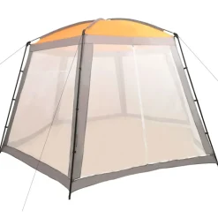 vidaXL Zwembadtent 500x433x250 cm stof grijs