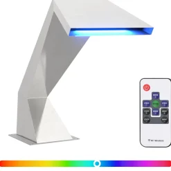 vidaXL Zwembadwaterval met RGB-LEDs Roestvrij staal 63,5 x 29 x 51 cm