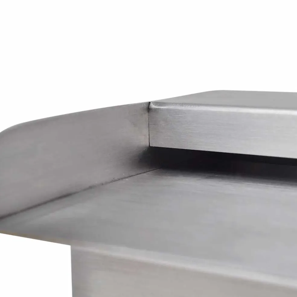 vidaXL Zwembadwaterval rechthoekig 30 cm roestvrij staal