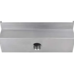 vidaXL Zwembadwaterval rechthoekig 30 cm roestvrij staal