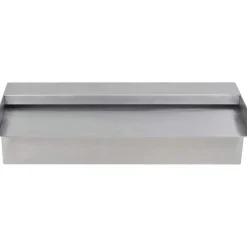 vidaXL Zwembadwaterval rechthoekig 30 cm roestvrij staal